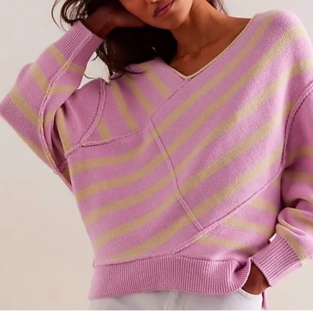 Free People We the Free Crossroads Striped
Pullover Sweater